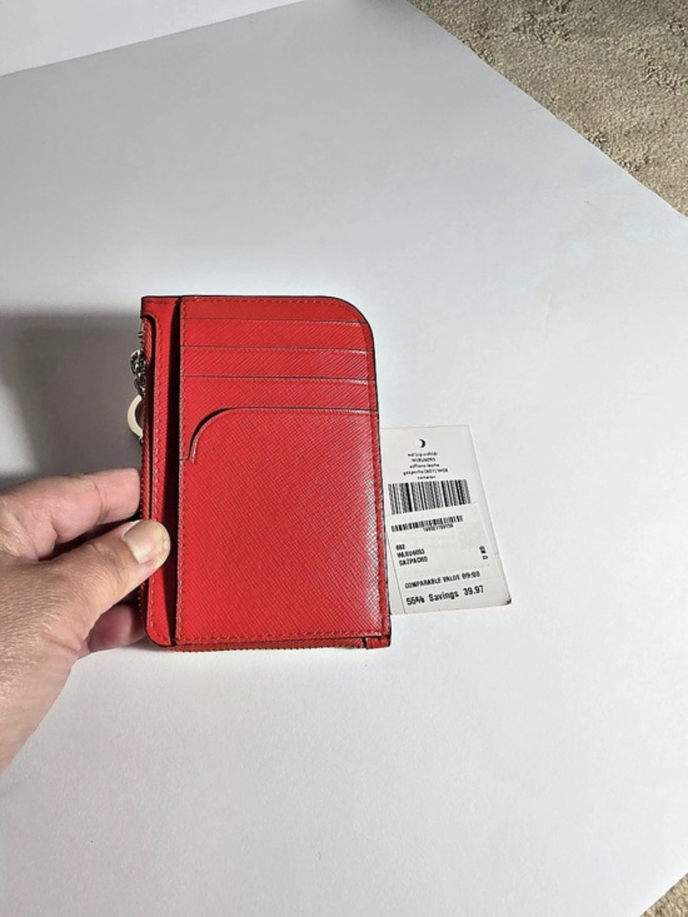 kate spade new york Card Holder Wristlet in Red NWT - Picture 2 of 4